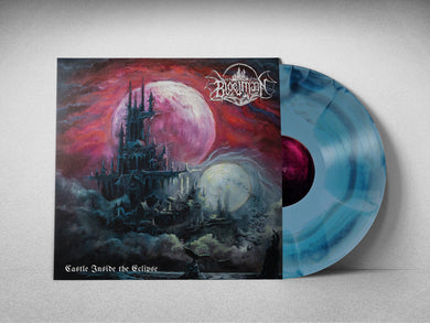 Title: Castle Inside the Eclipse (Transp. Sea Blue / Opaque Baby Blue Swirl)
